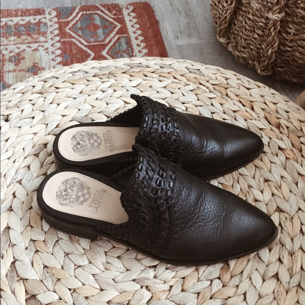 Vince Camuto Leather Slides